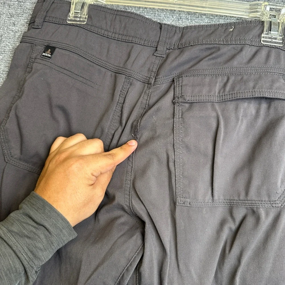 Prana Zion Cargo Pants Mens 30 Gray Hiking Outdoor Climbing Stretch